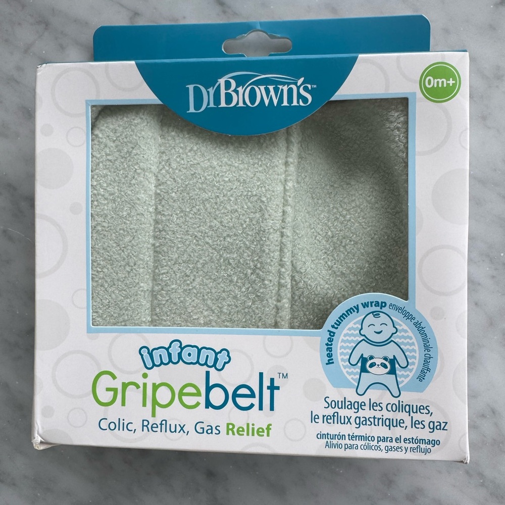 Dr. Brown's Infant Gripebelt Heated Belly Band, Soothe Baby's Tummy Gentle Warm